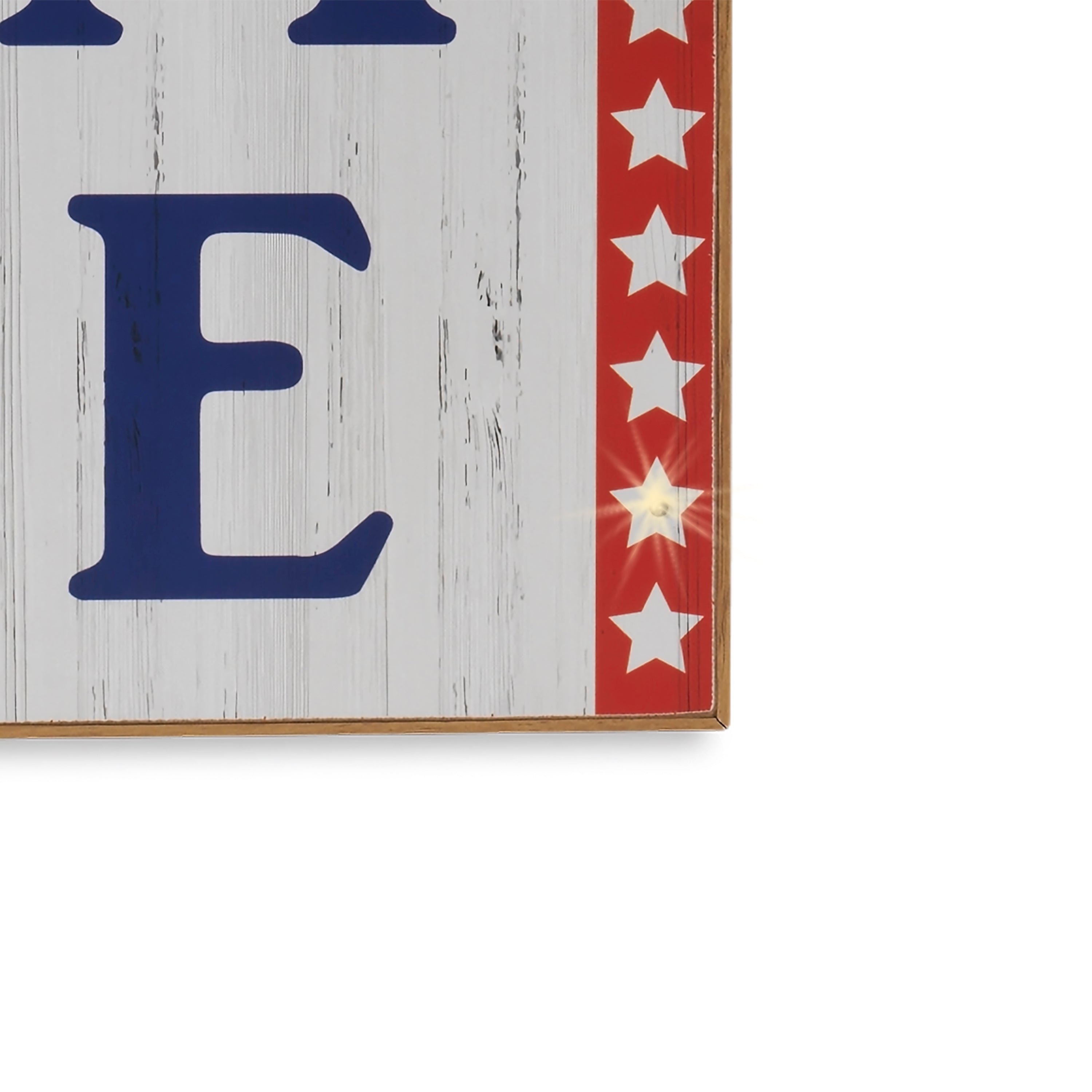 47.2 Inch Pre Lit Patriotic Porch Signs Set of 2